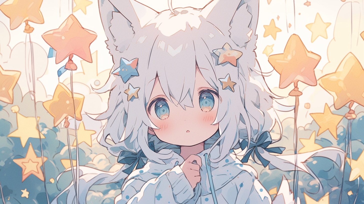 星の森に咲く白狐の願い | の人気AIイラスト・グラビア