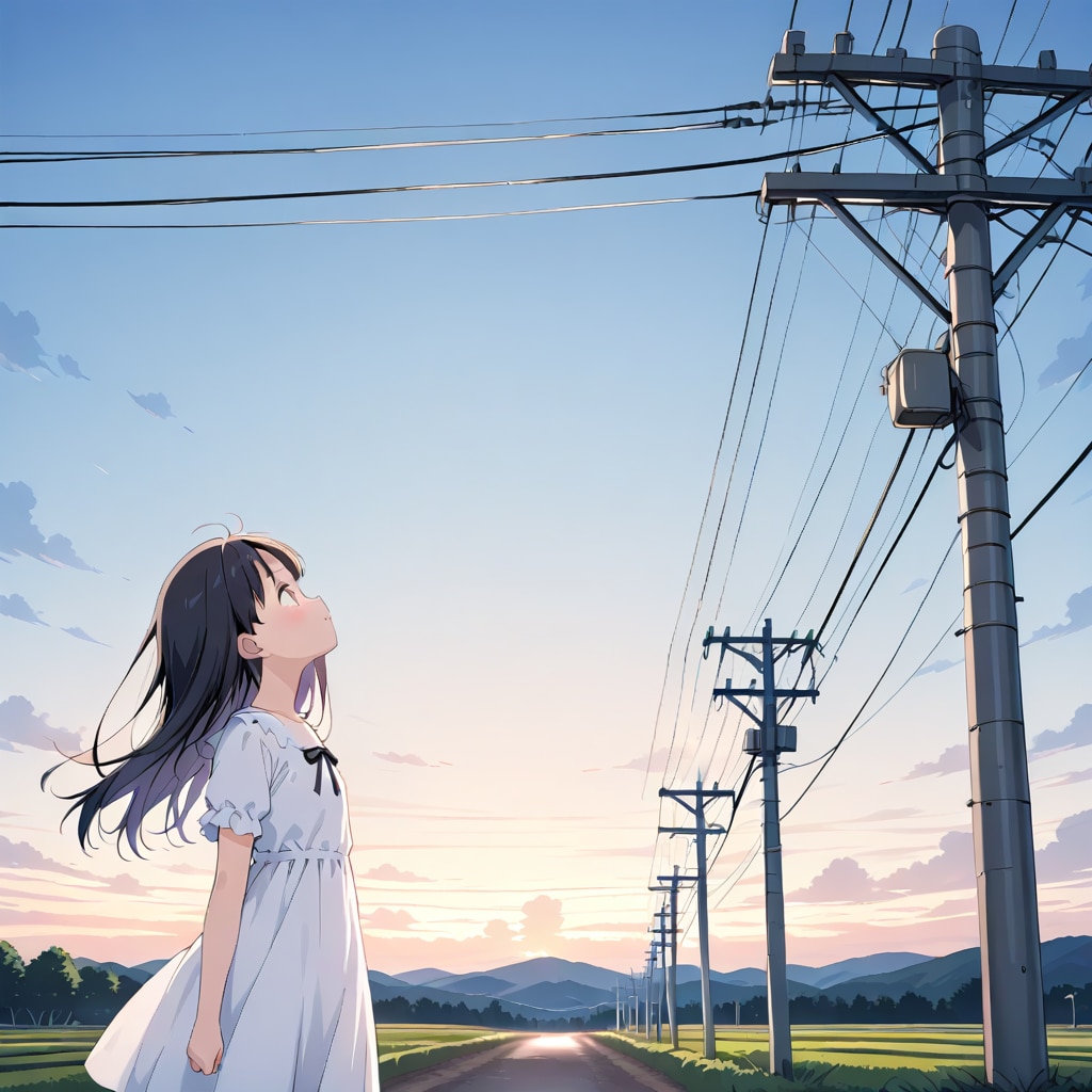 初夏の黒髪ちゃん。