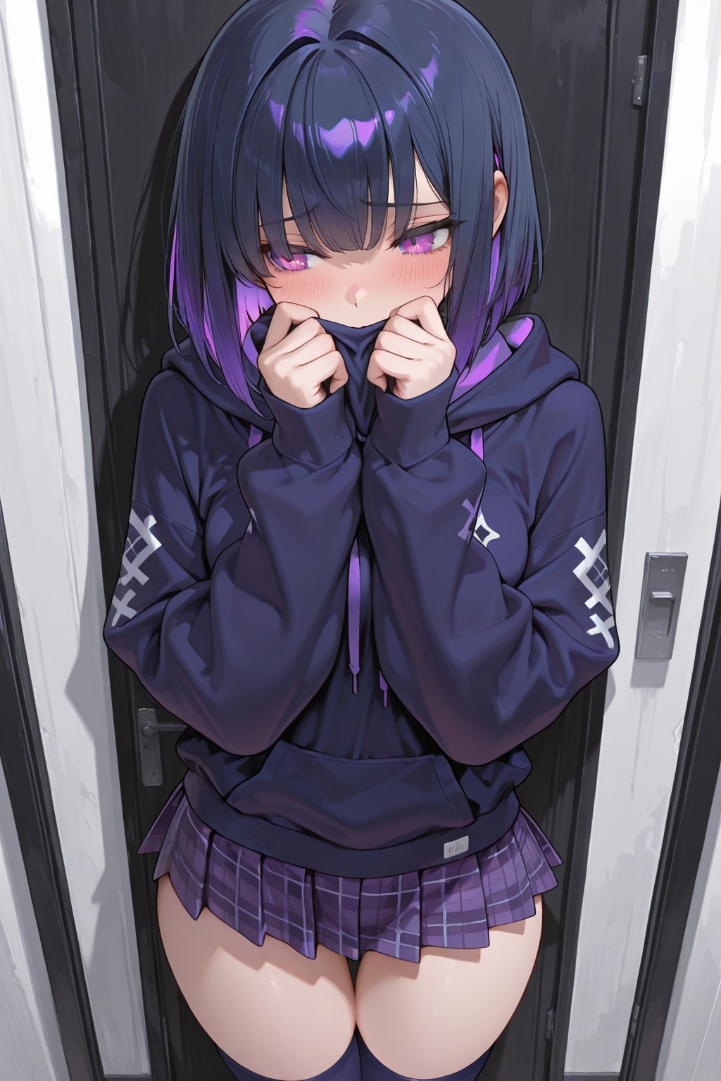 紫色が似合う女の子13