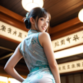 チャイナドレスの店員さん04 4枚目