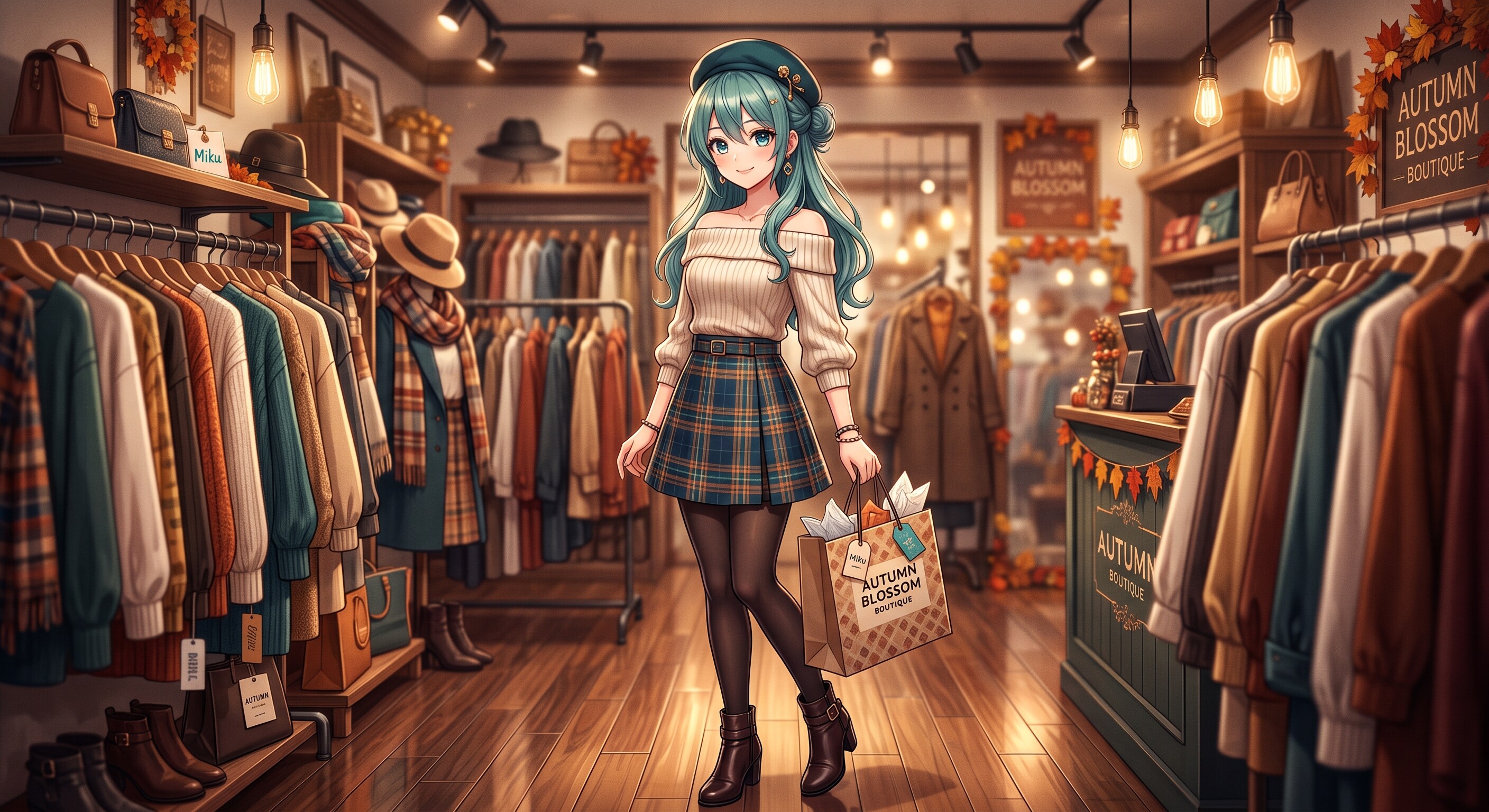 お出かけミクさん　２２ | の人気AIイラスト・グラビア