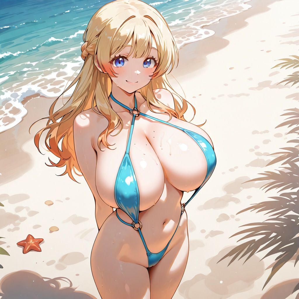 ねえ。私の水着。セクシーだよね。