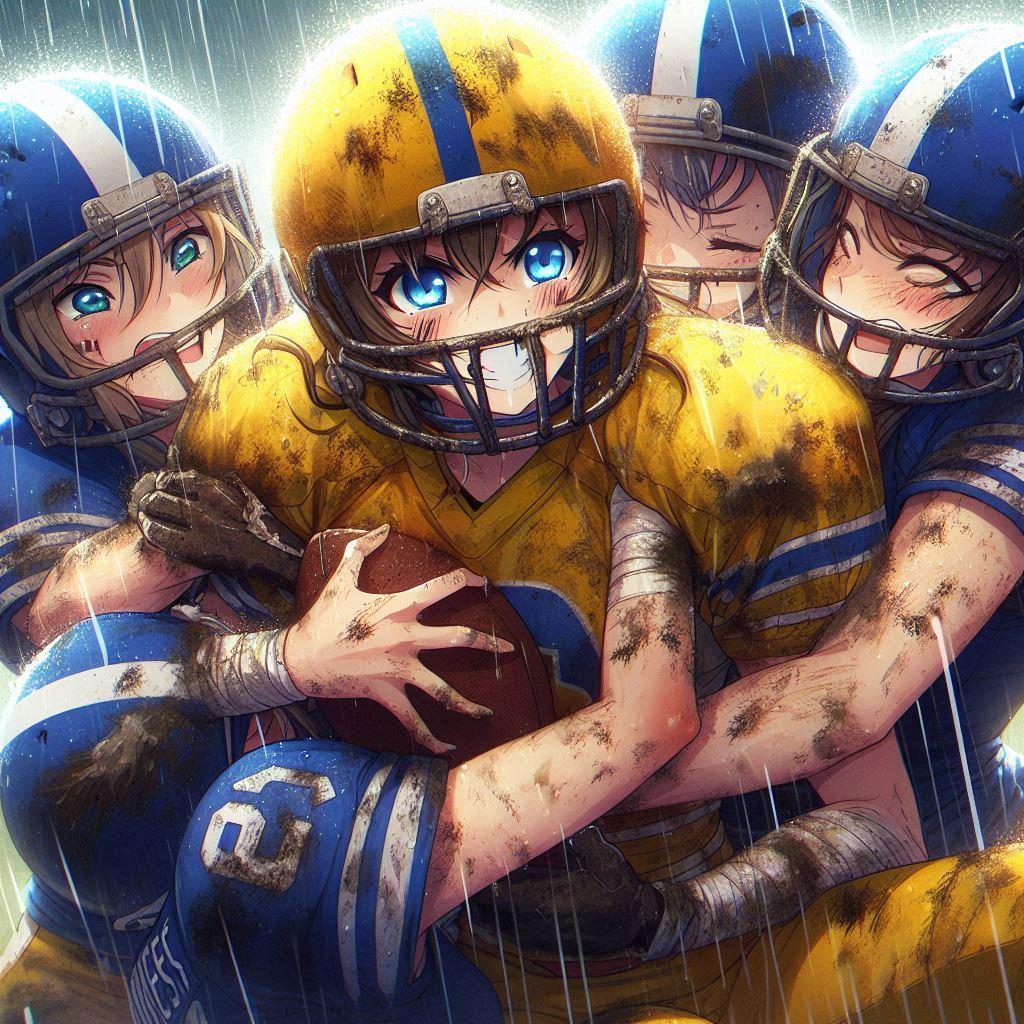 🏈泥まみれの女子アメフト122