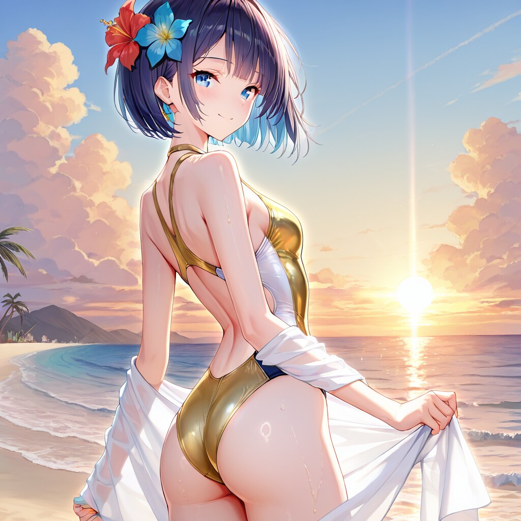 金曜日の夕日