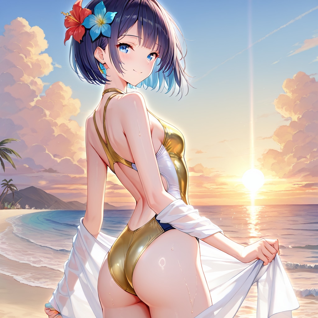 金曜日の夕日
