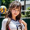 顔面レシーブ！！（一枚目のみ） 2枚目