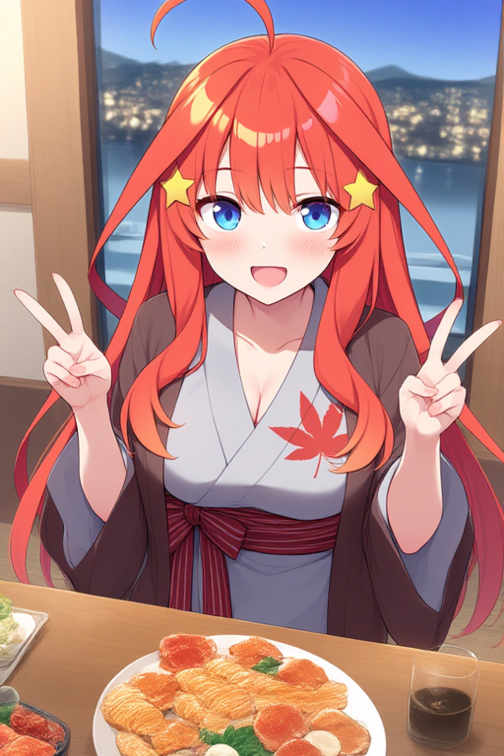 旅館で爆食い生誕祭🎉