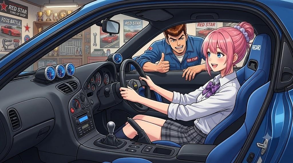 ピンクアプドゥちゃん🩷 RX-7 FD3S ブーストUP仕様