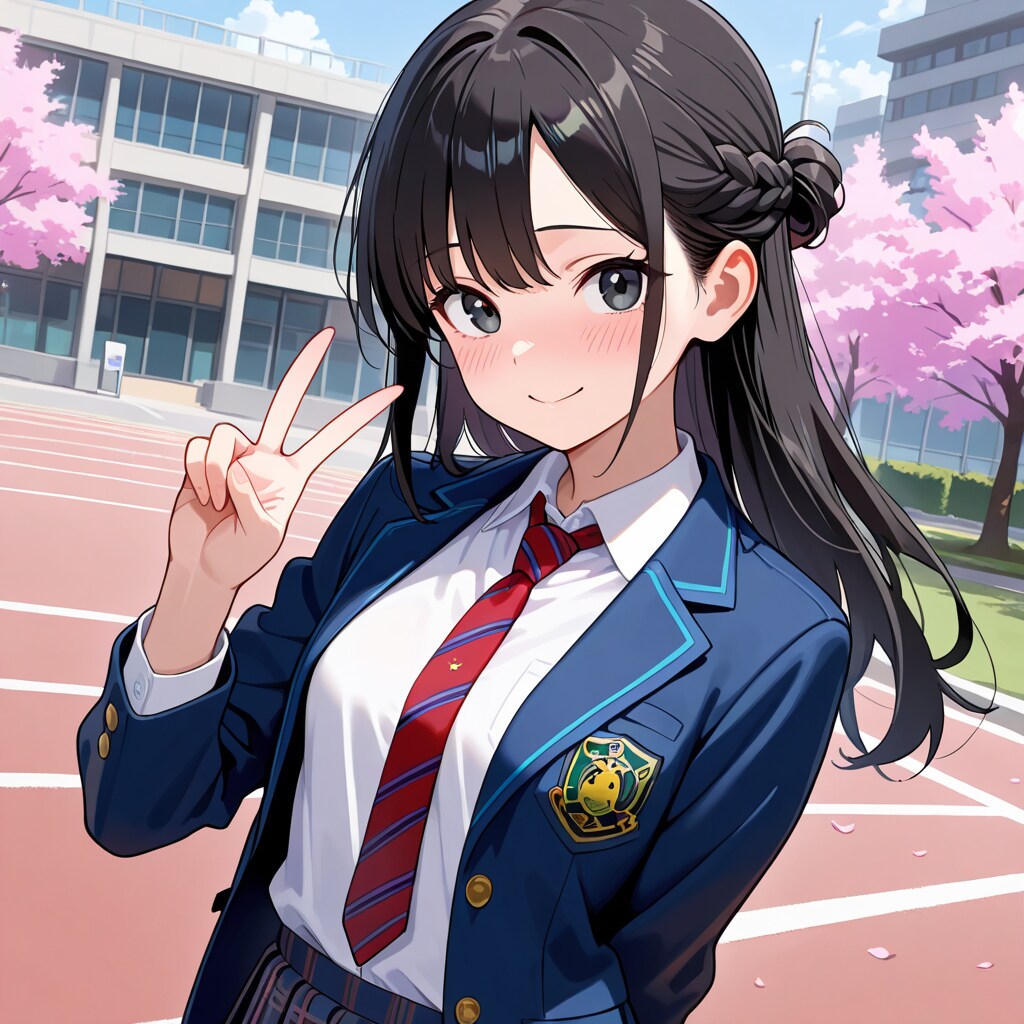 桜と高校生になった彼女と