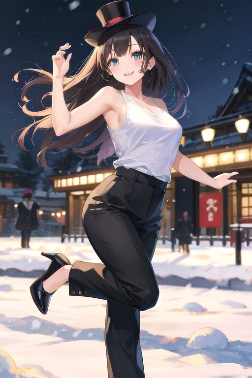 かっこかわいいダンサー白鳥英美梨　さっぽろ雪まつりで、ダンス！