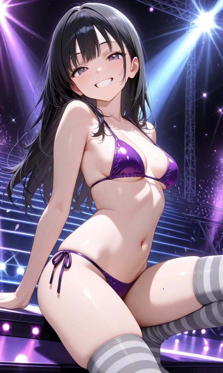紫ビキニ