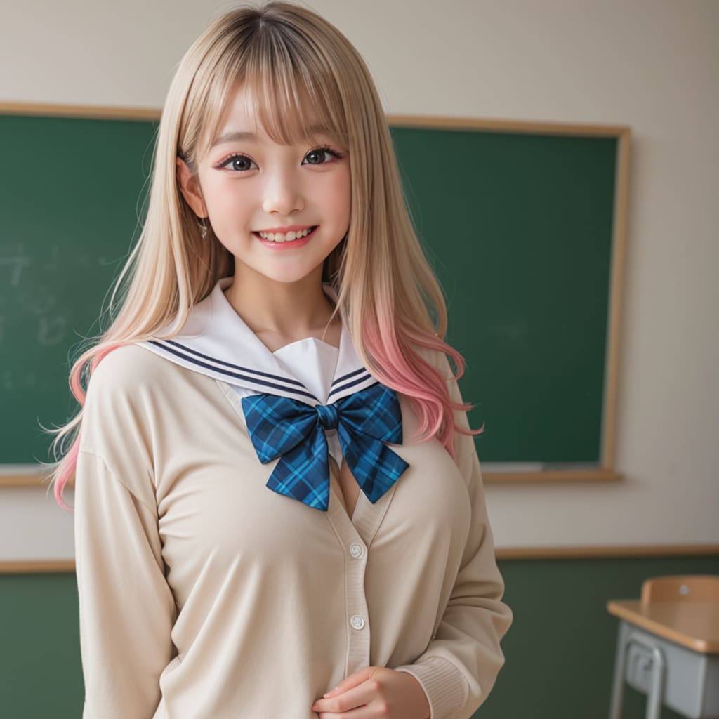 おパンツをDT君に見せつけてからかう、白ギャル夏姫