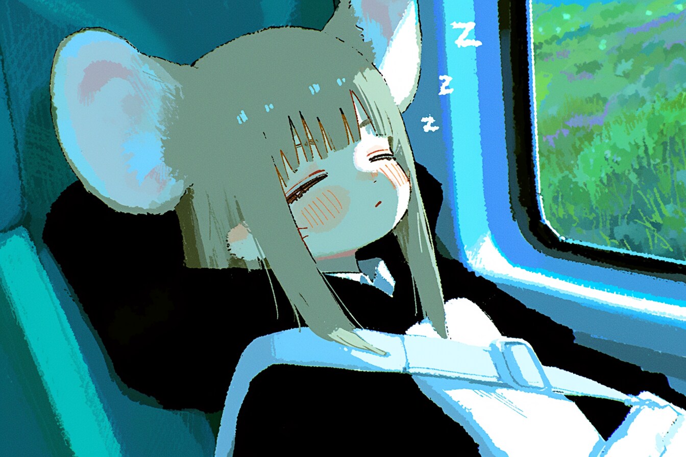 電車の中で💤