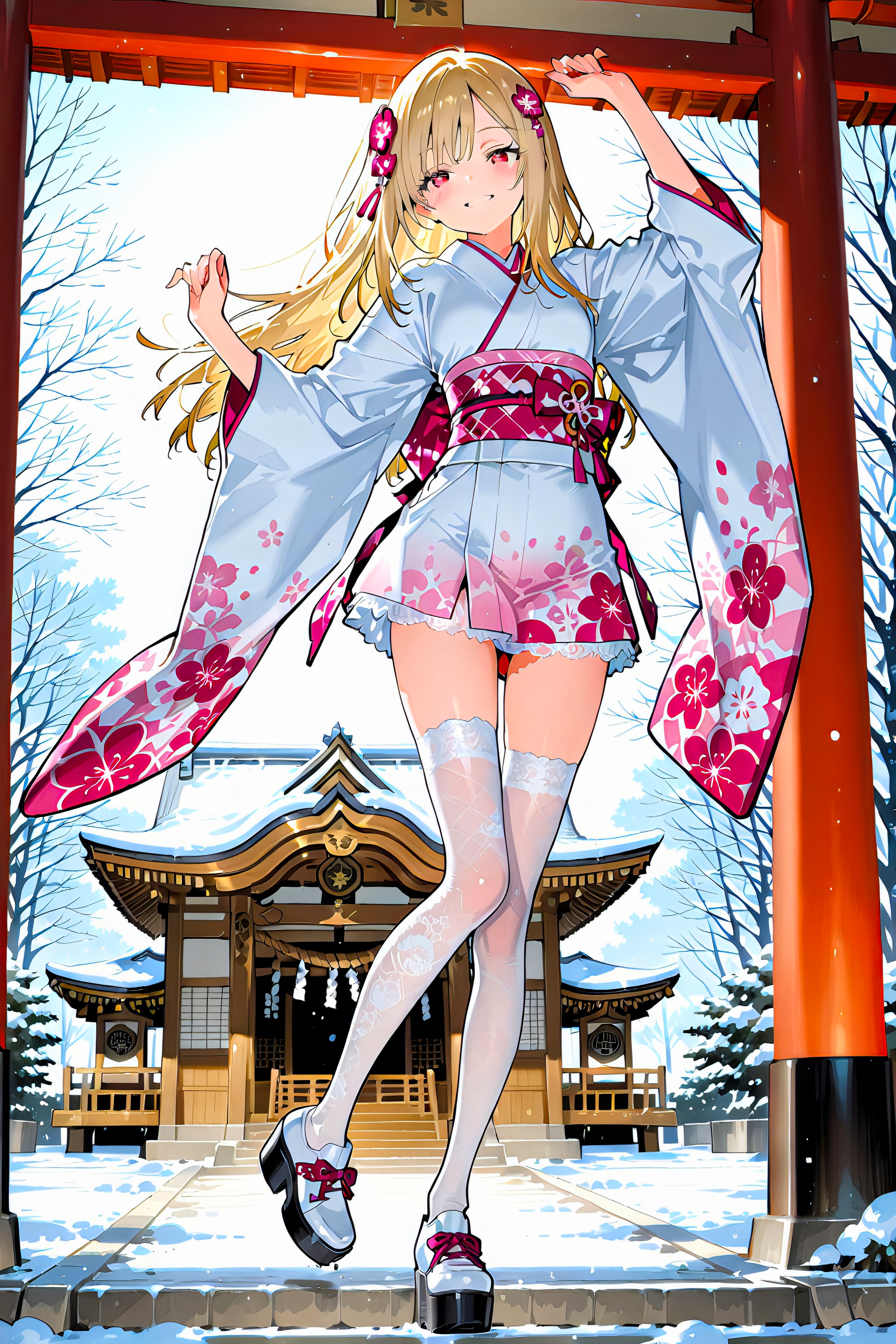 フェニちゃんの初詣 | の人気AIイラスト・グラビア