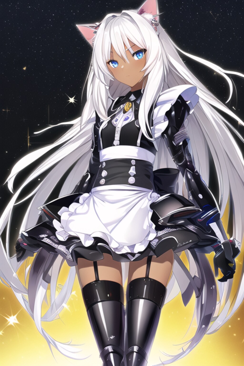 銀髪コスプレメカ娘はバイト中