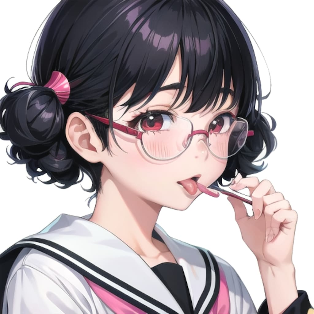 少女舌だし