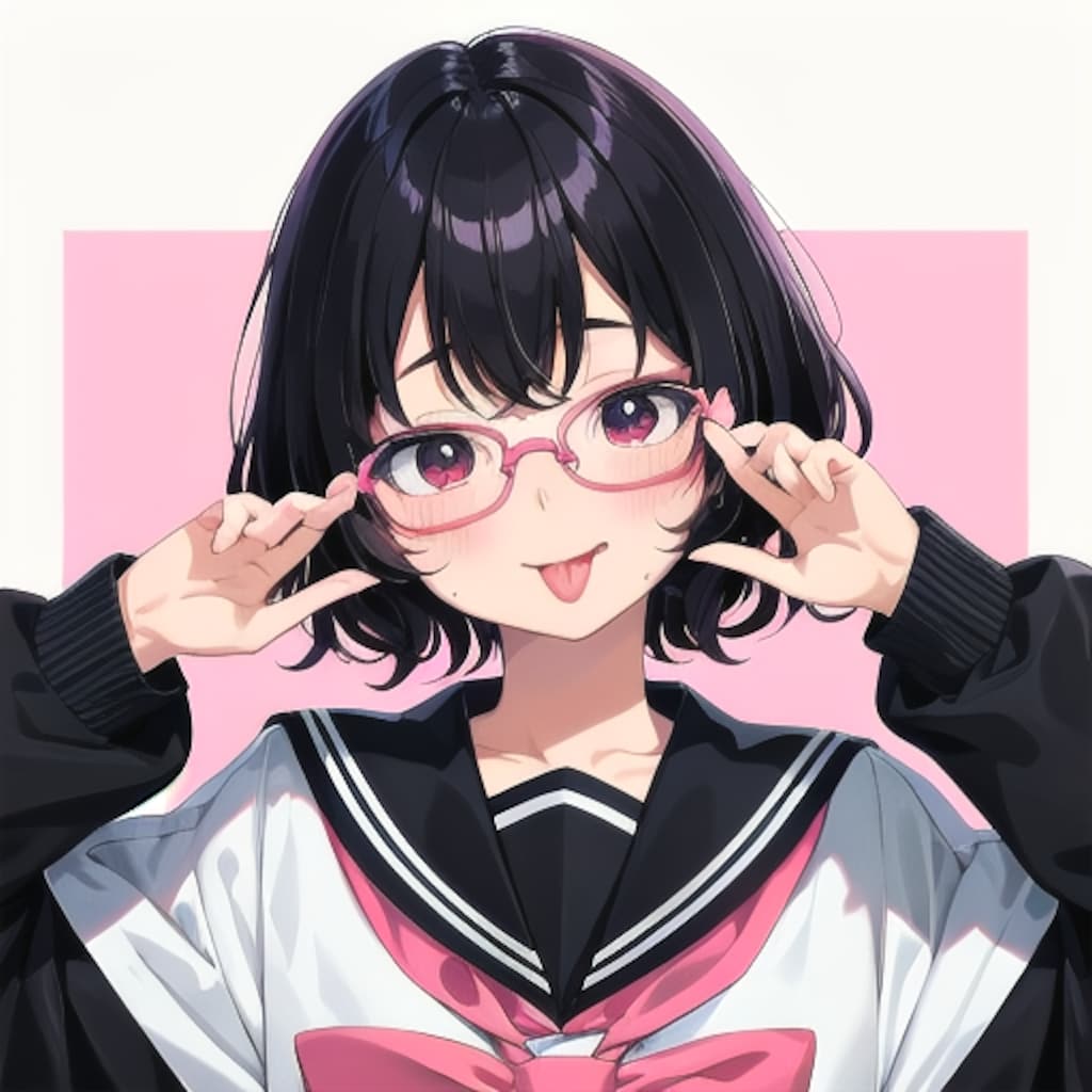 少女舌だし