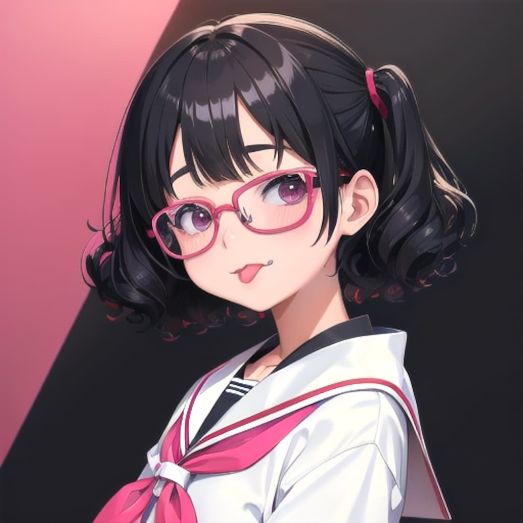 少女舌だし