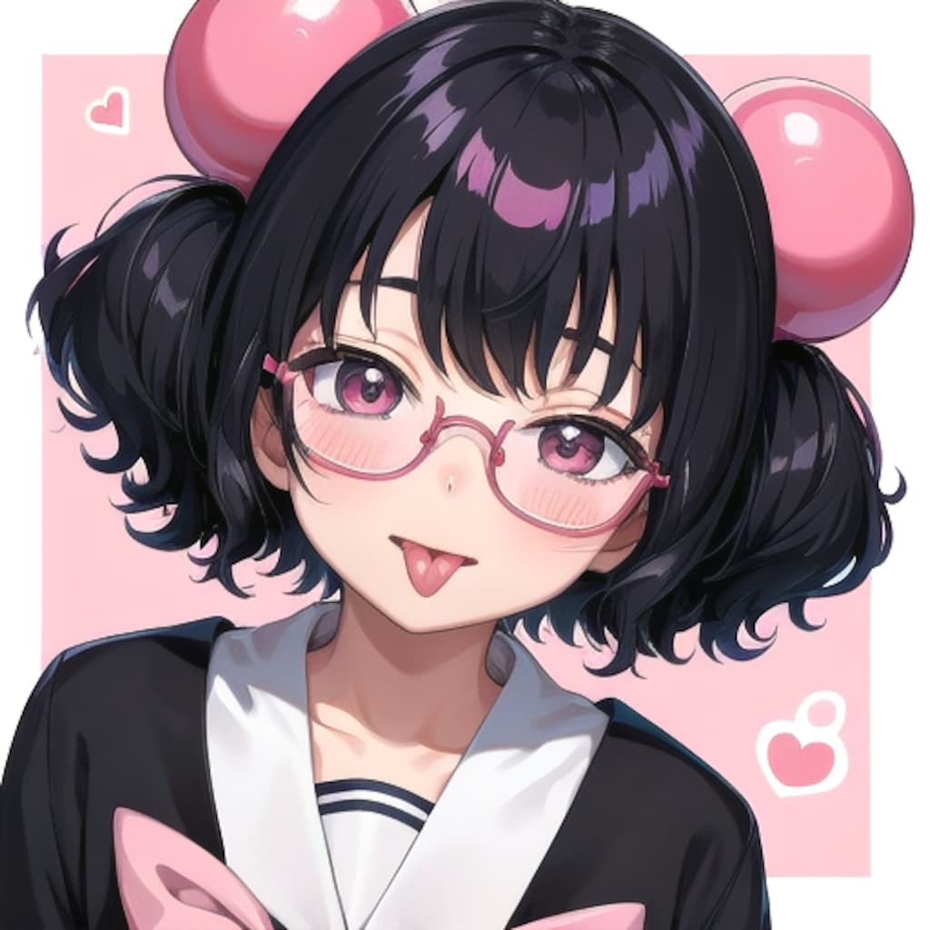 少女舌だし