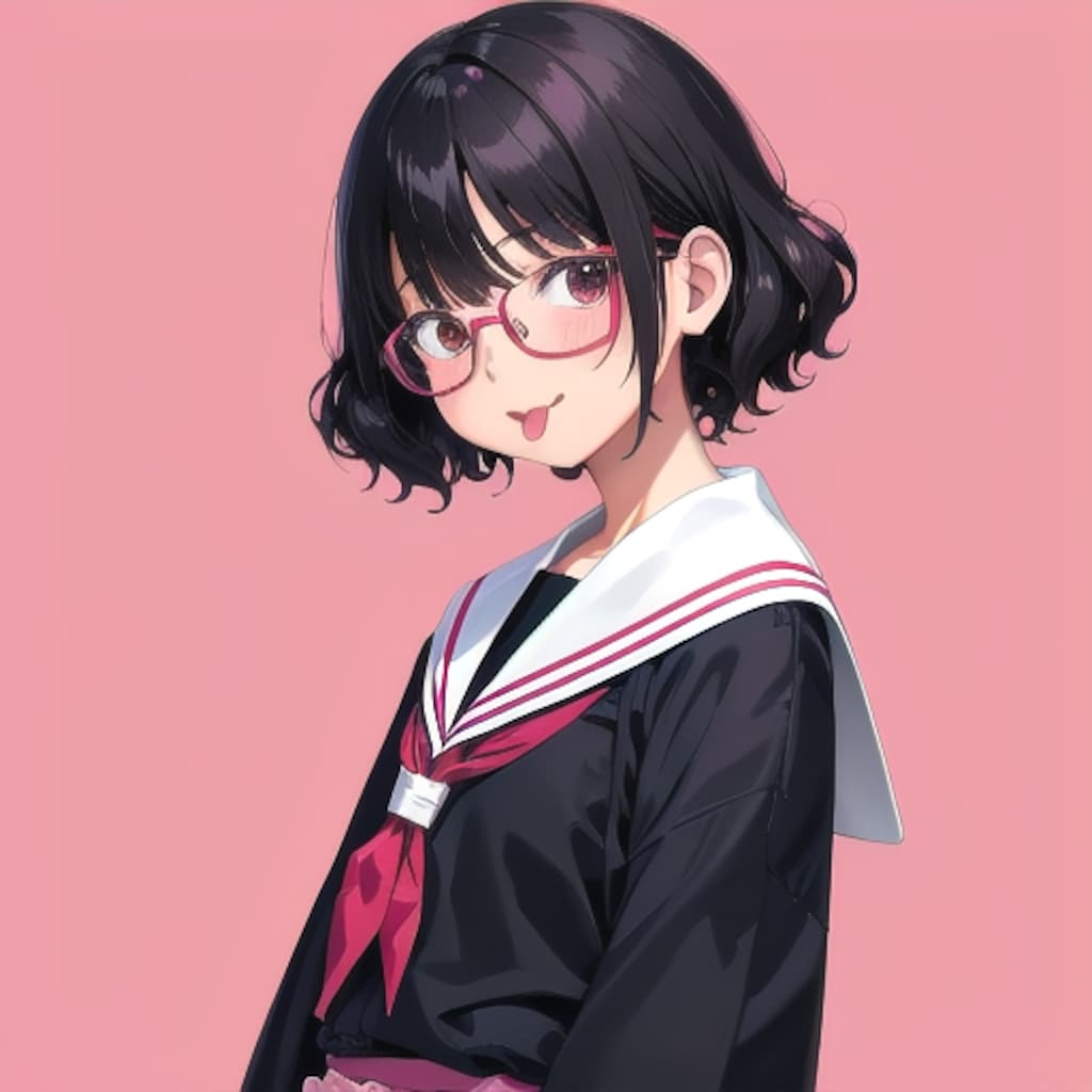 少女舌だし