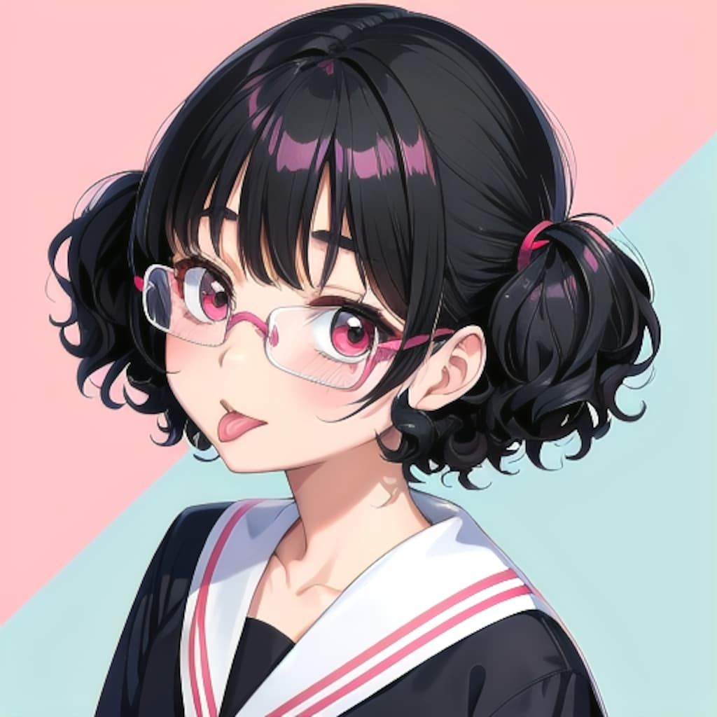 少女舌だし