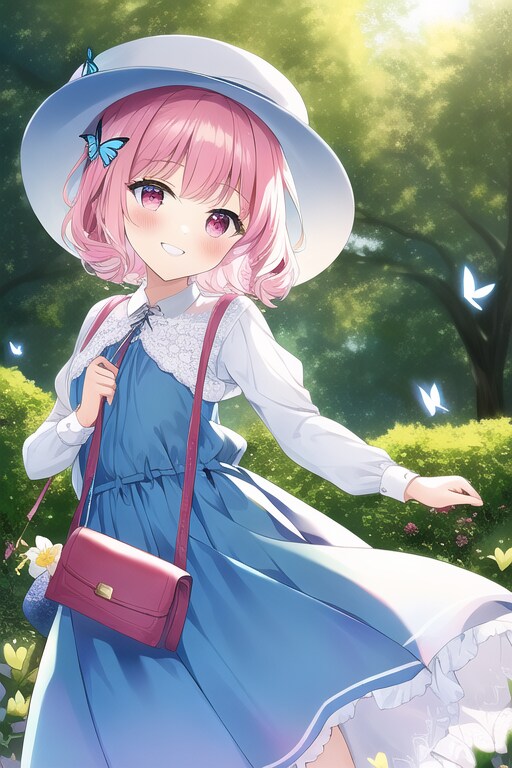 木漏れ日の下の少女