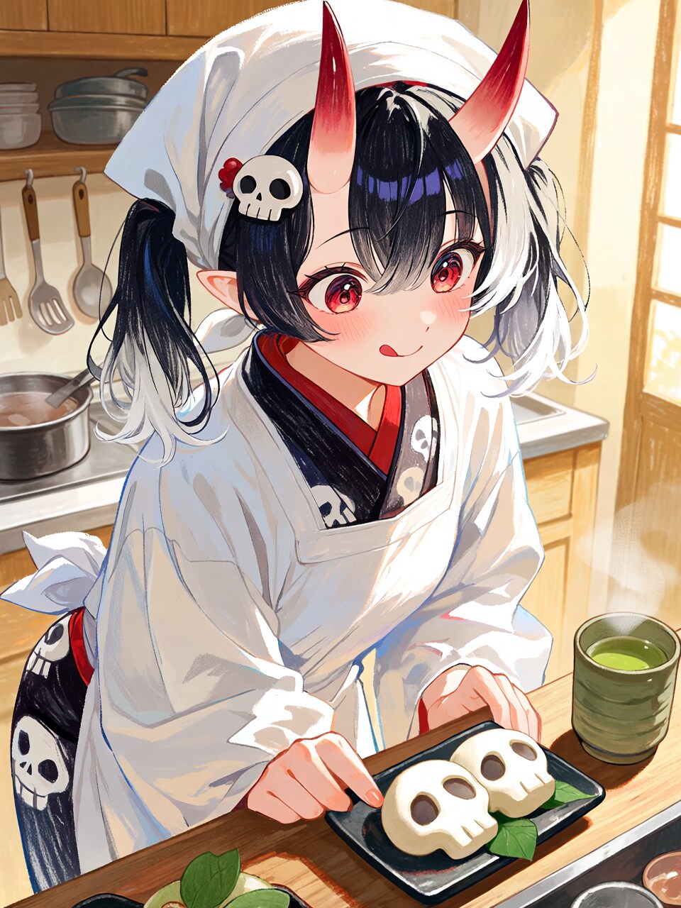 厨房にて