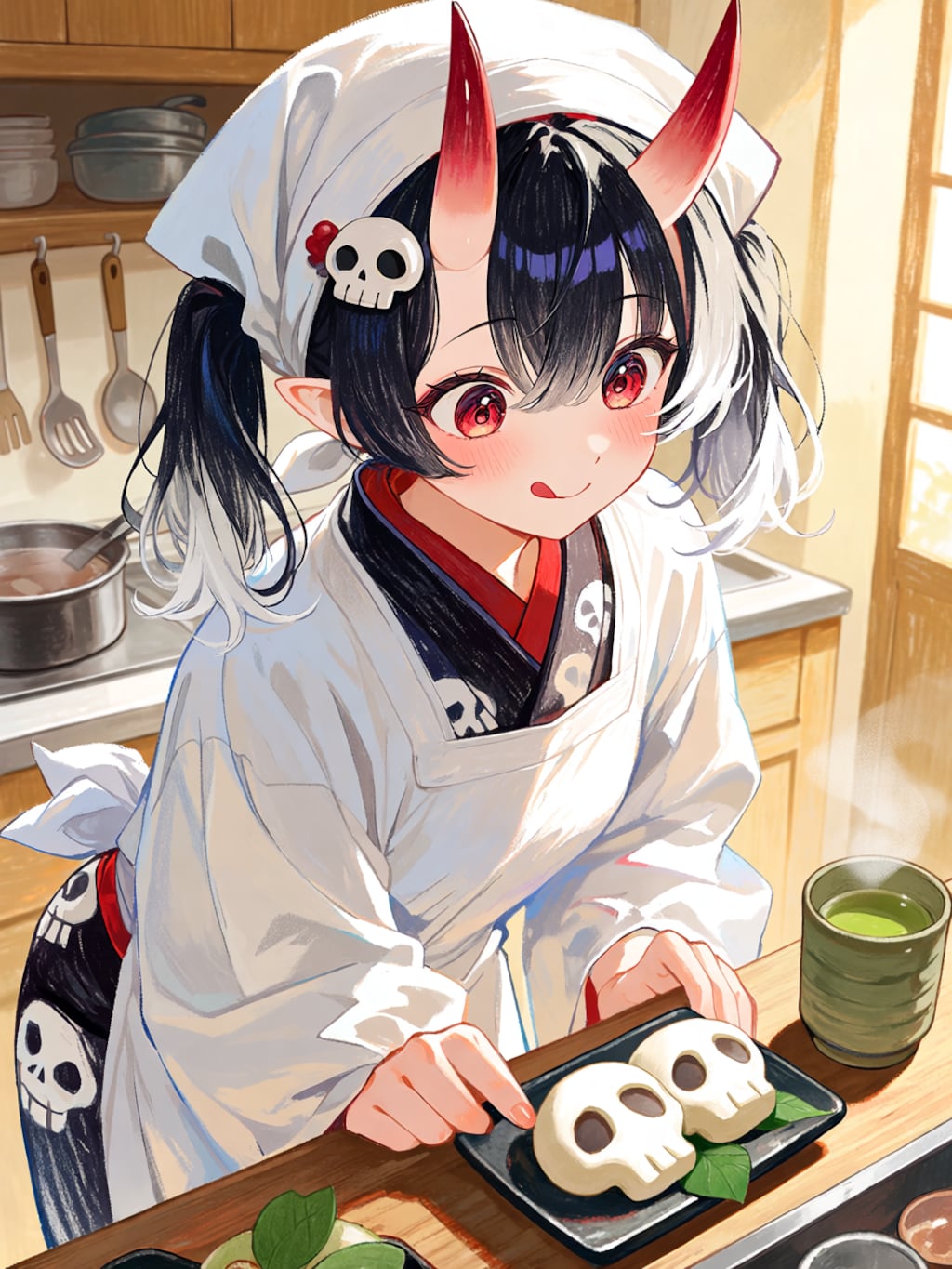 厨房にて