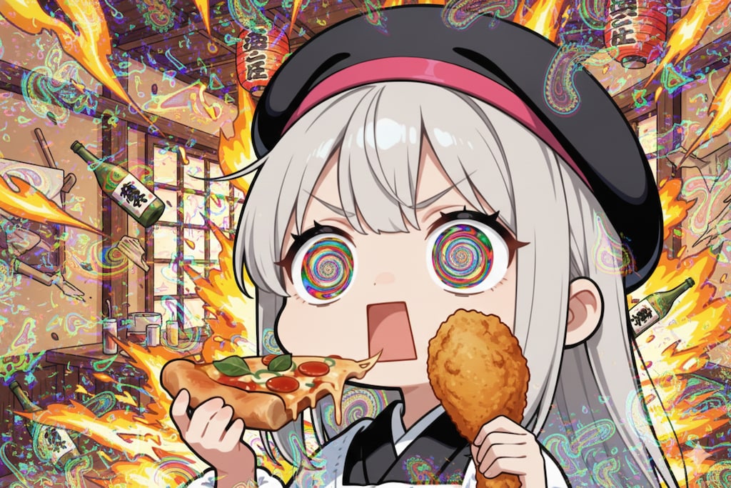 まかない食を頂いてしまいよったえらいこっちゃ嬢