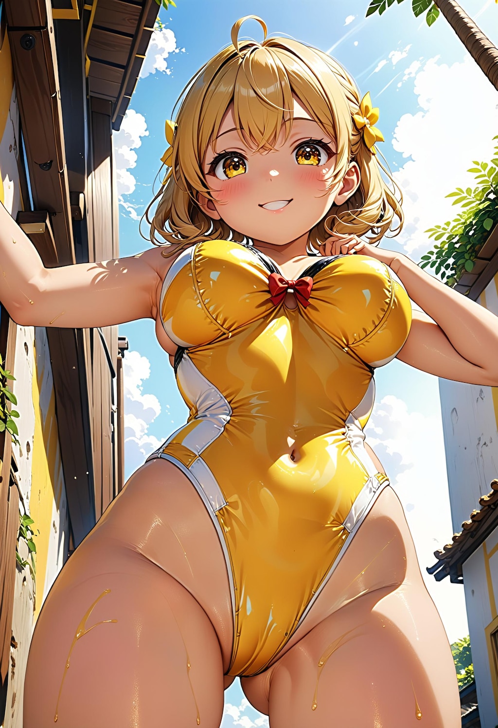 あれ～、お兄ちゃんは何処を見てるのかな？