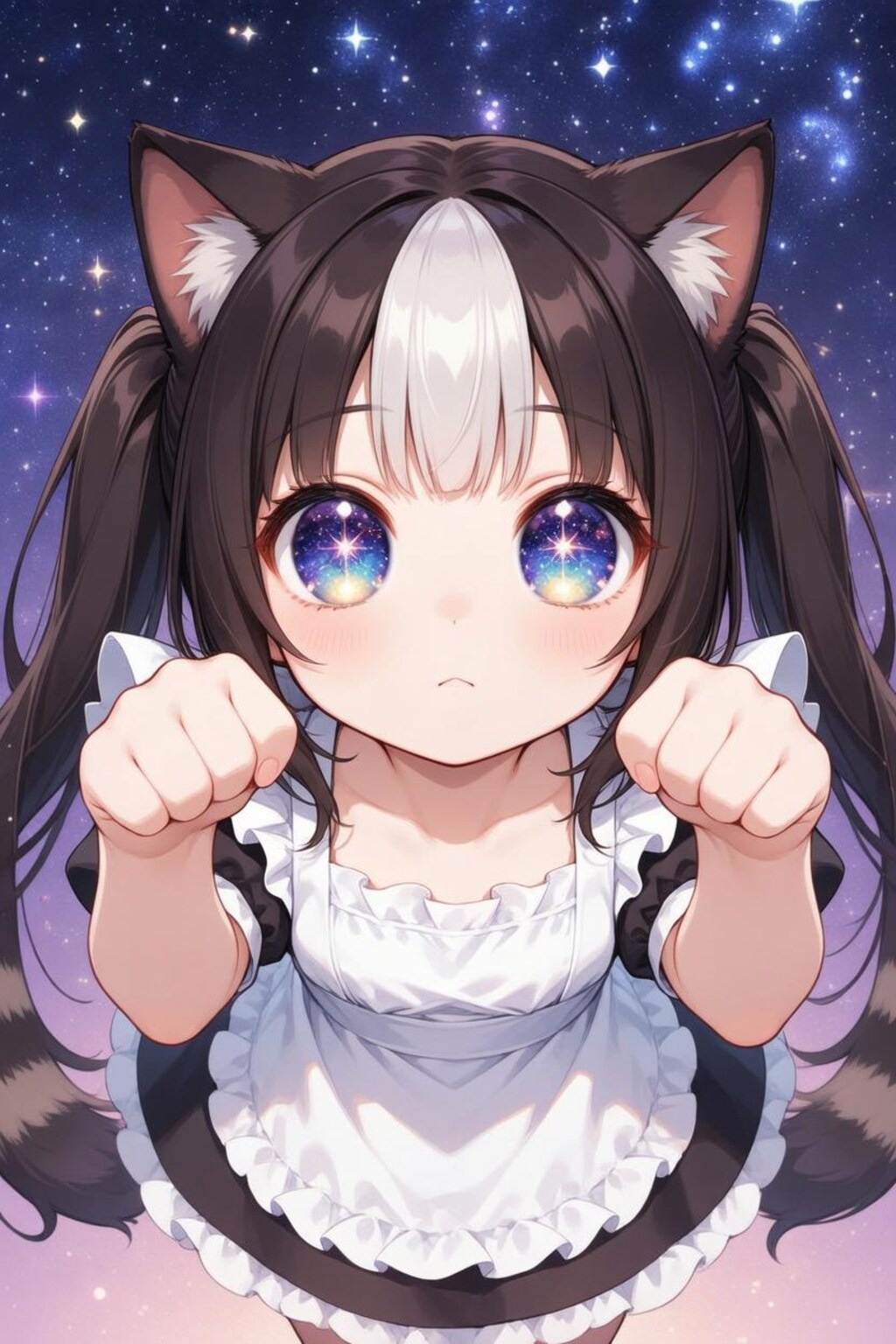 ハチワレちゃんとシャム猫ちゃん(差分付き)