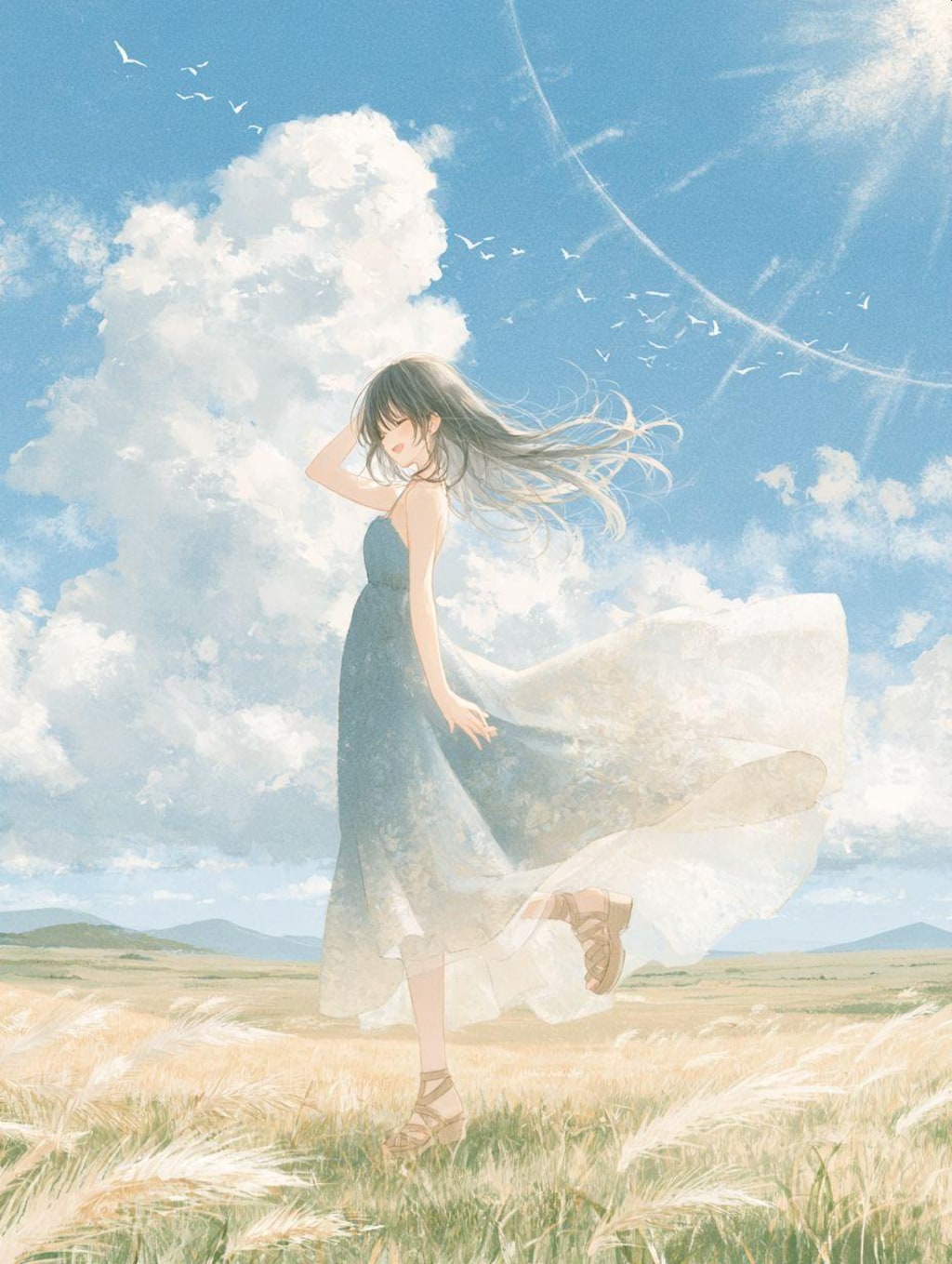 風をまとう女の子