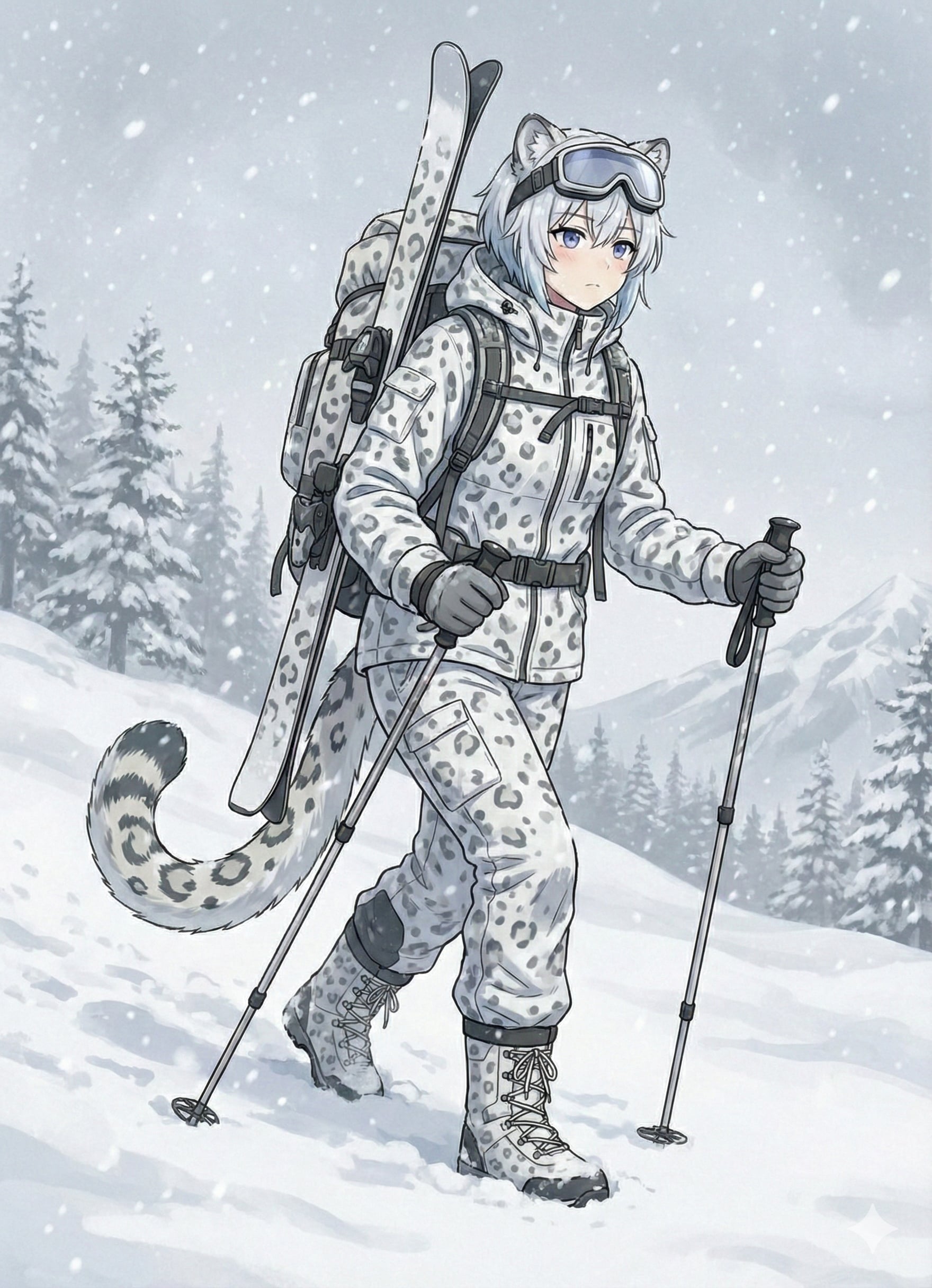 雪中行軍 | の人気AIイラスト・グラビア