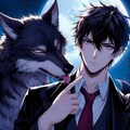 狼と黒髪短髪男性★その1-1(6枚) 6枚目