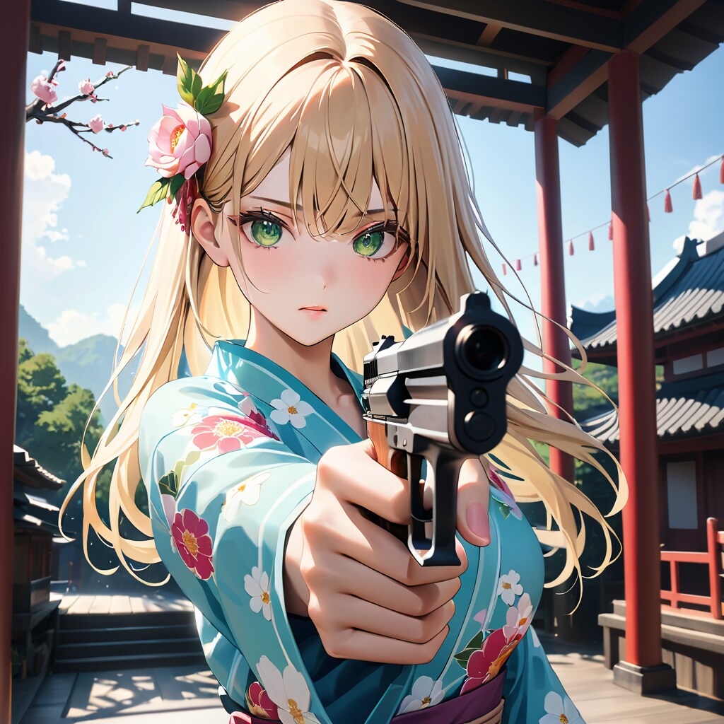 射的？を楽しむ凪咲さん | の人気AIイラスト・グラビア