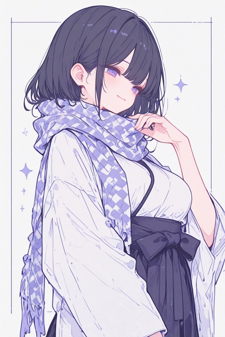 和服にマフラー | の人気AIイラスト・グラビア