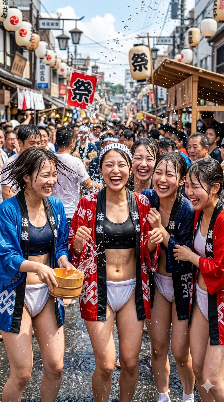 フンドシ水かけ祭り