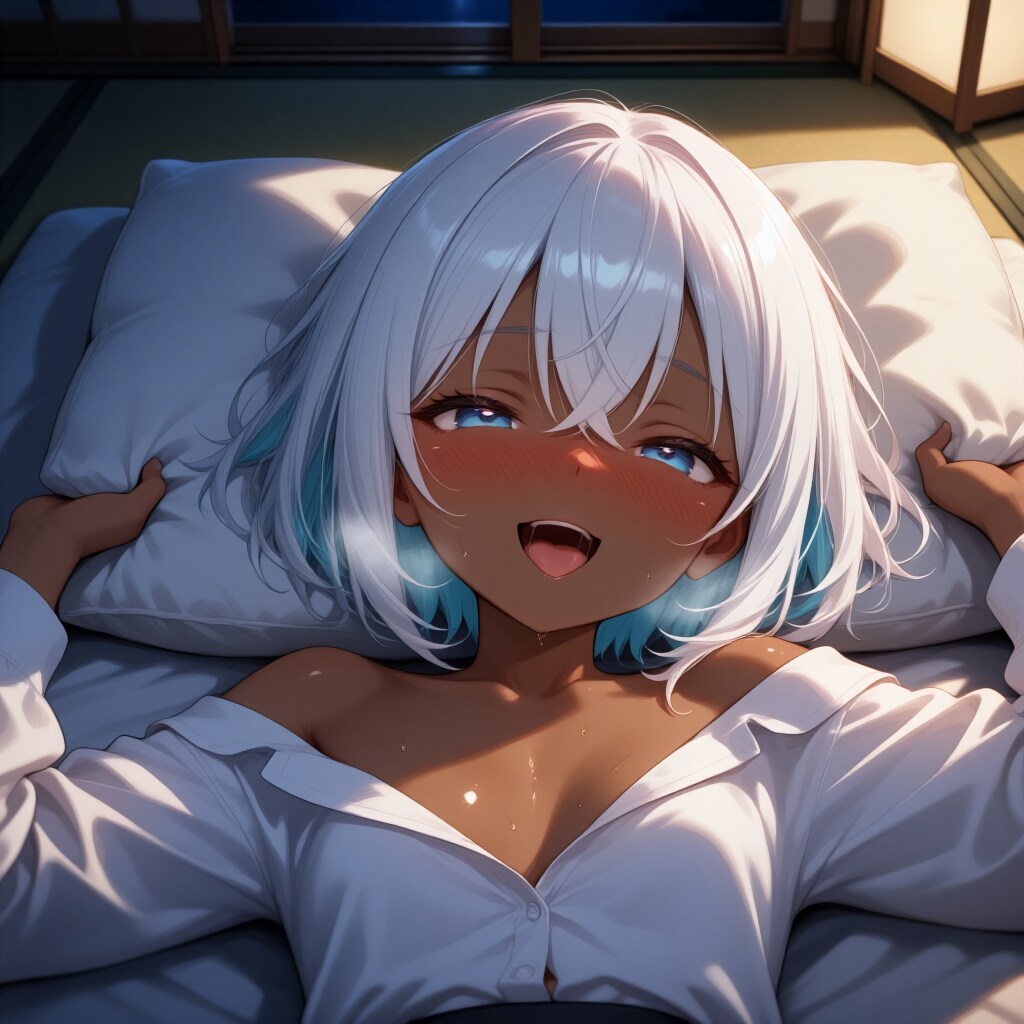 あと　褐色白髪人魚姫