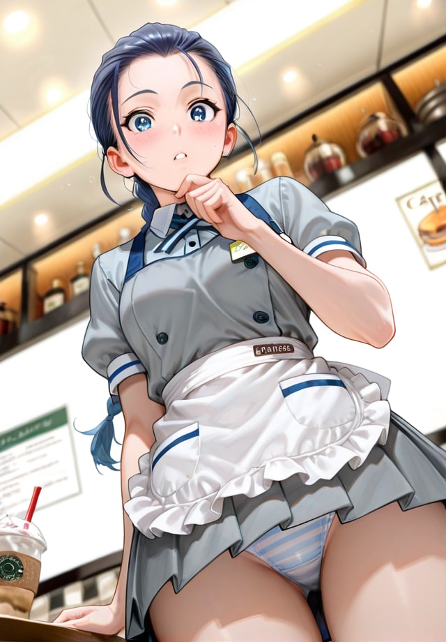 下から失礼しま～す♥　ウェイトレス編