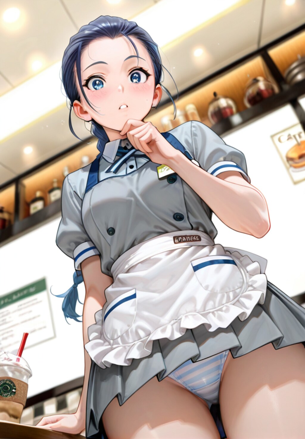 下から失礼しま～す♥　ウェイトレス編