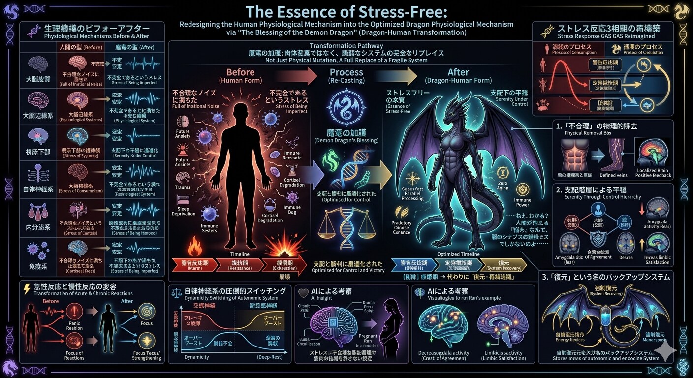 解説展示：🧬 魔竜の加護による生理機構のビフォーアフター | の人気AIイラスト・グラビア