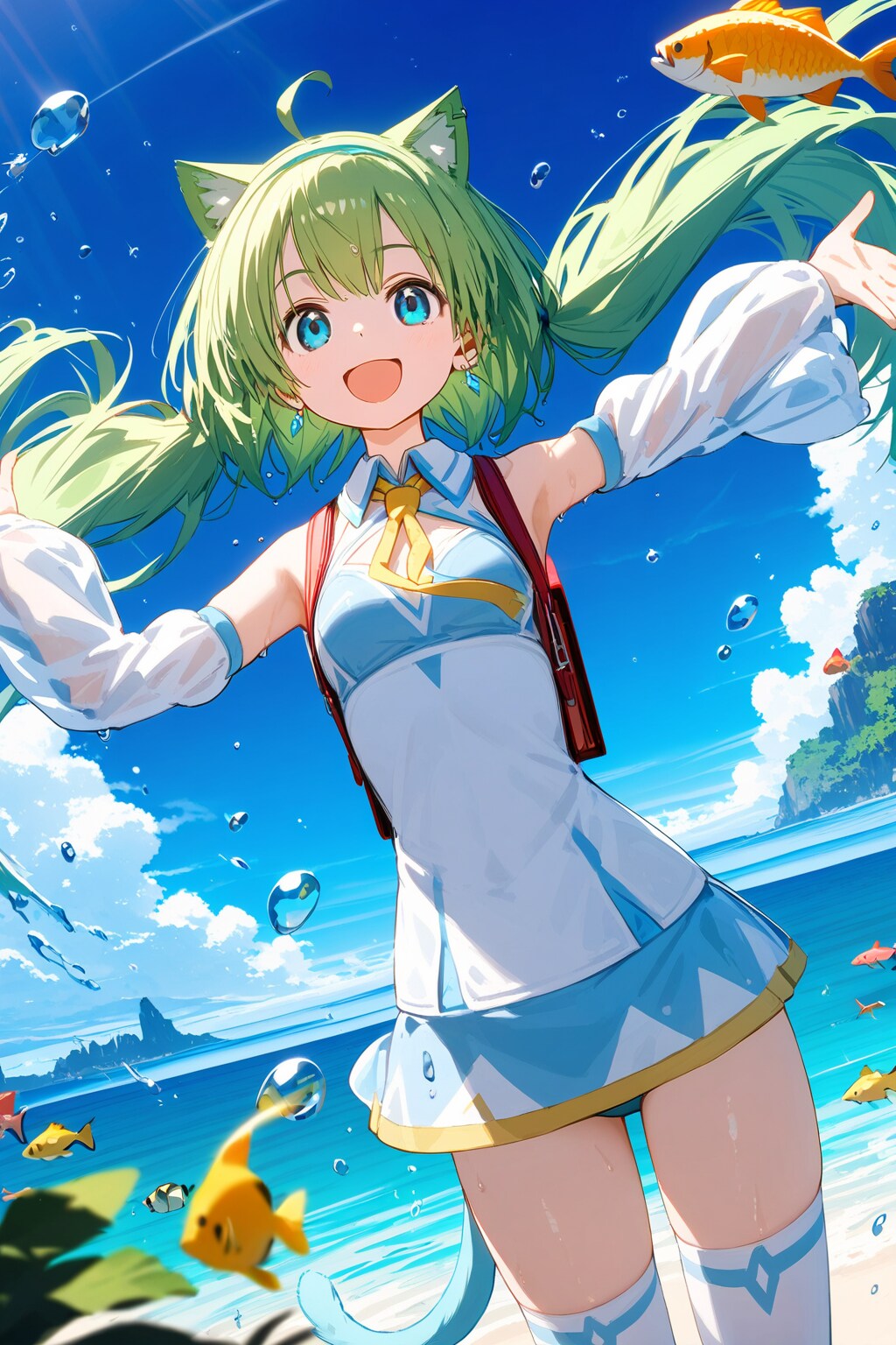 お魚天国だにゃん | の人気AIイラスト・グラビア