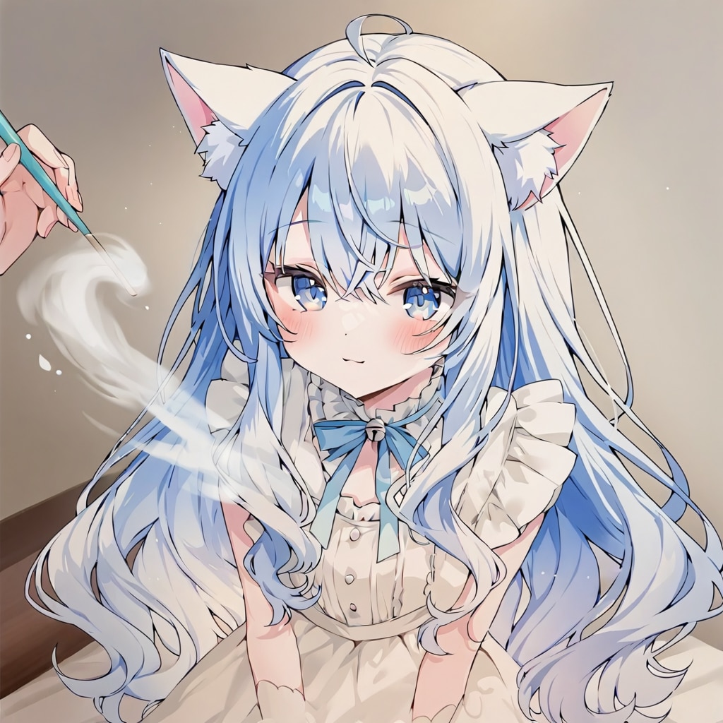 滲んだ水彩風？