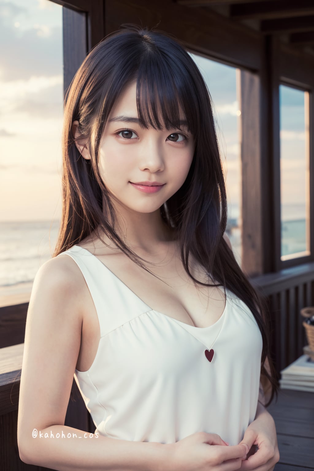 夕暮れの海