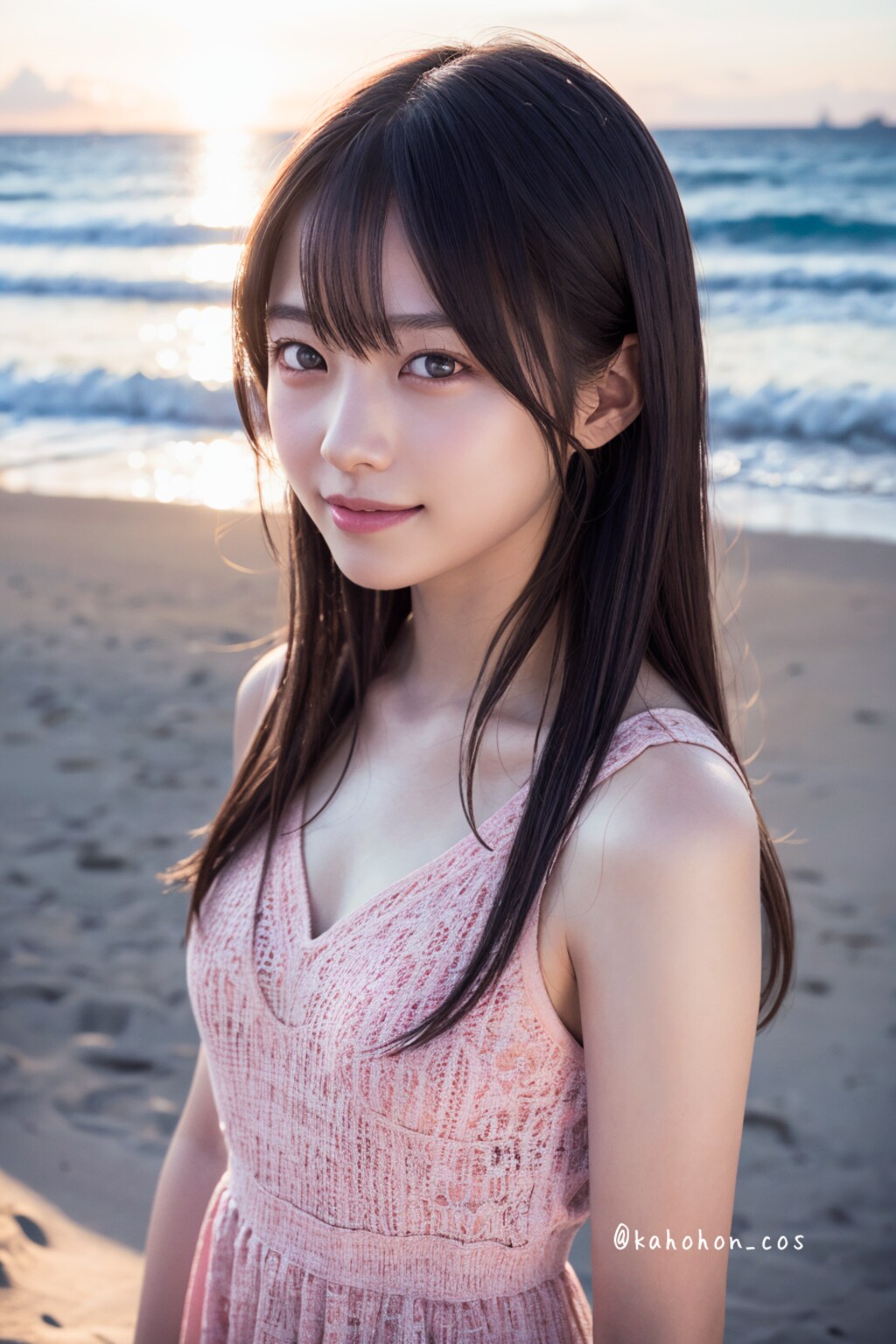 夕暮れの海