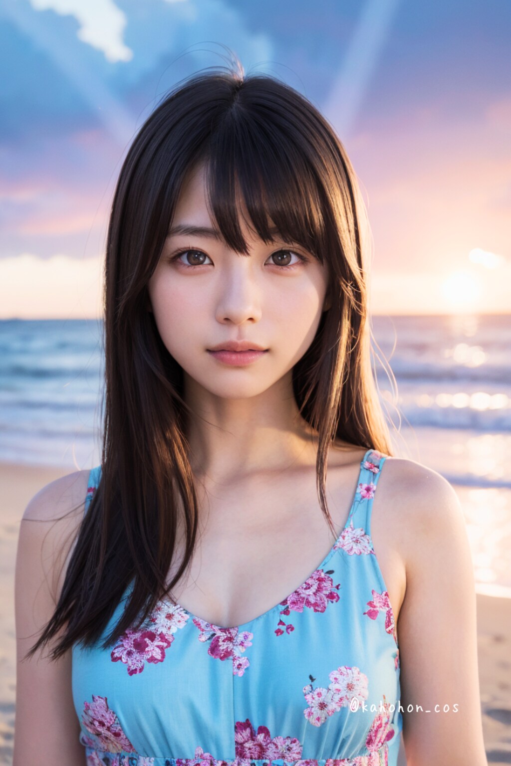 夕暮れの海
