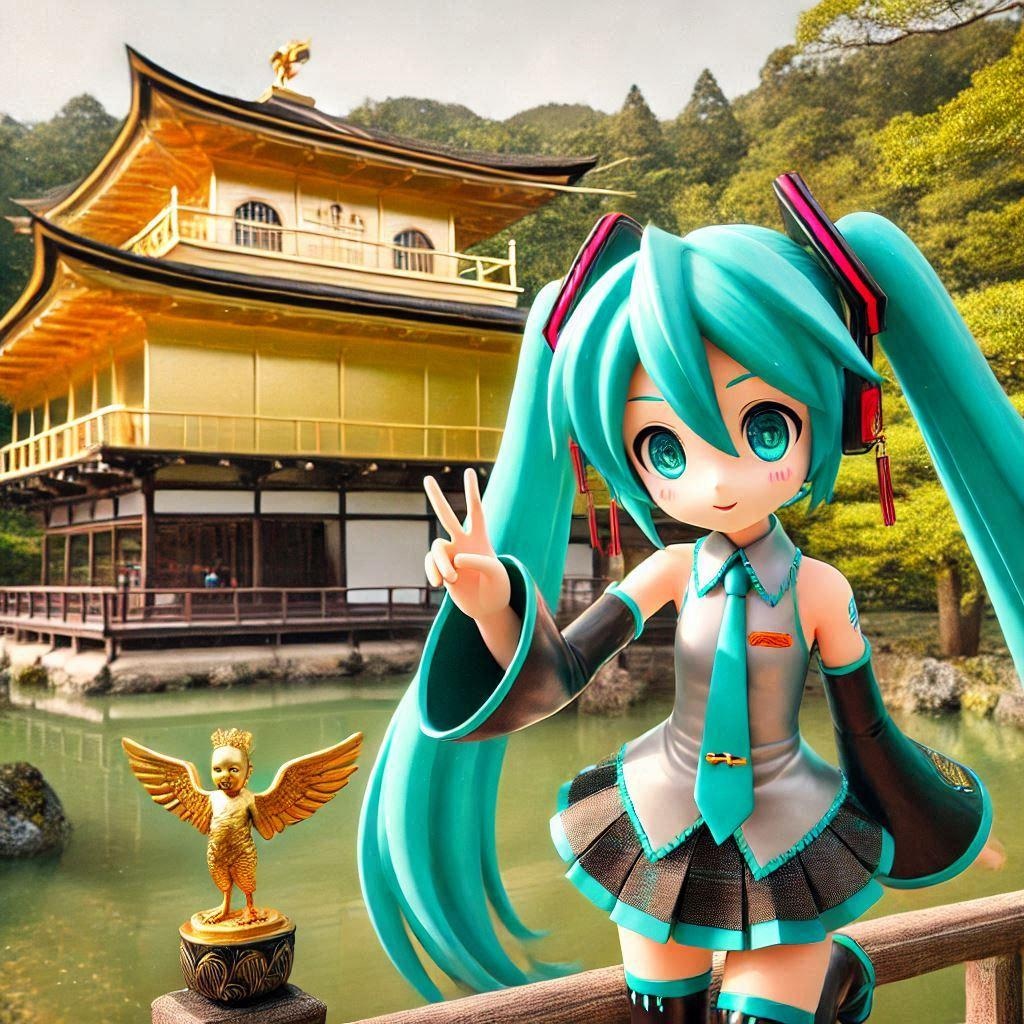 初音ミクと金閣寺