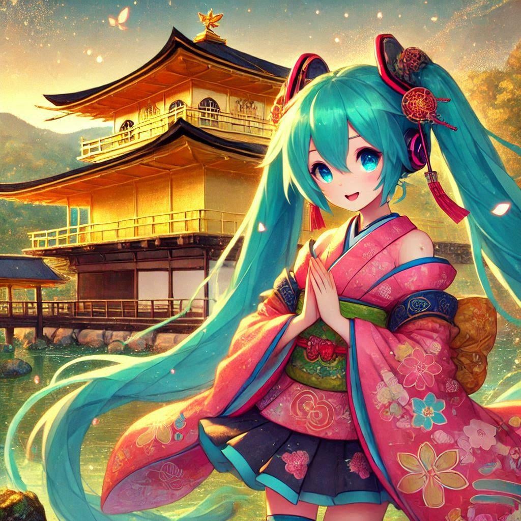 初音ミクと金閣寺