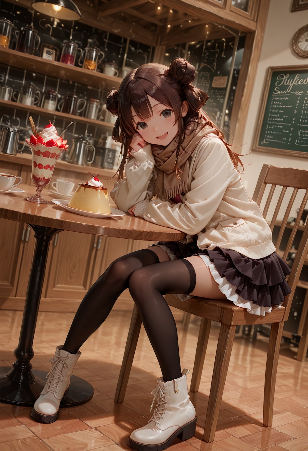 特大プリンで有名なお店に来てみたよ♪