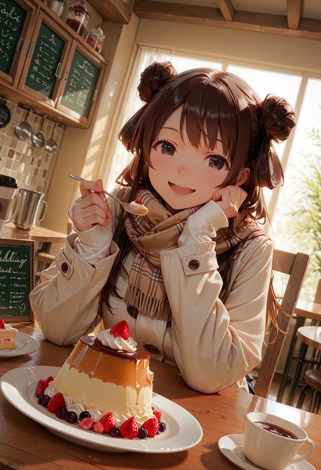 特大プリンで有名なお店に来てみたよ♪